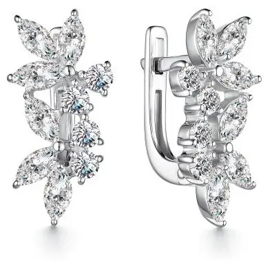 Серьги АЛЬКОР 02-3341_00КЦ-00 вес 3.6 г серебро, фианит - ForteMarket Серьги АЛЬКОР 02-3341_00КЦ-00 вес 3.6 г серебро, фианит купить,40680