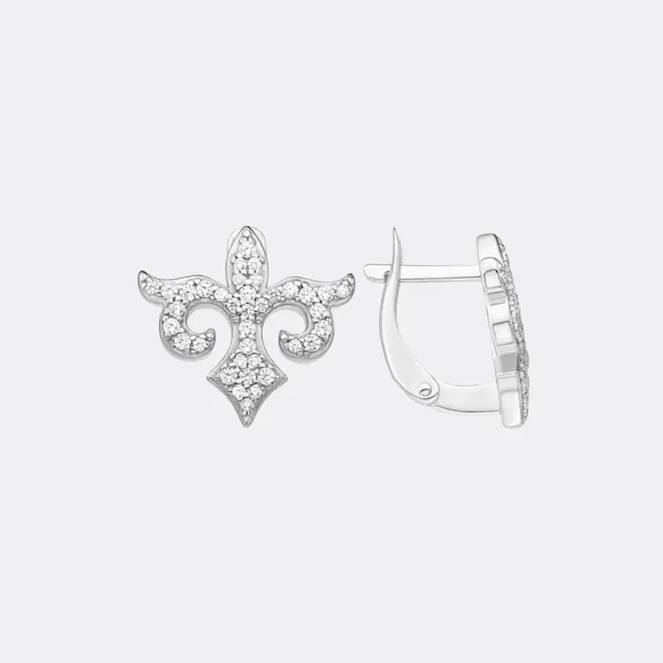 Серьги EFREMOV 12100113983-501 вес 3.5 г серебро, фианит купить,35200