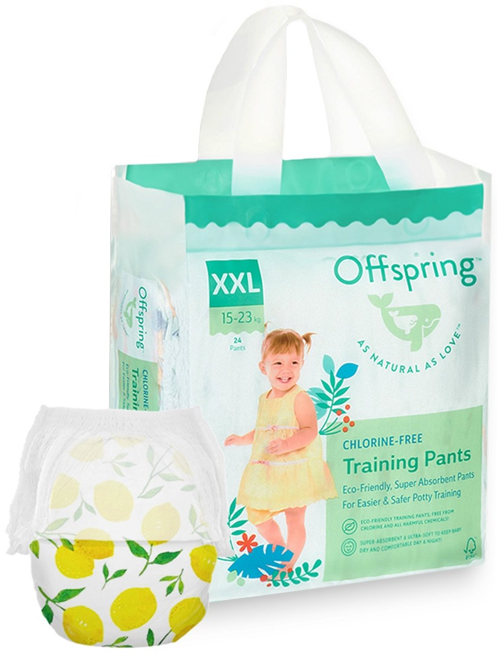 Подгузники-трусики Offspring XXL, 24 шт