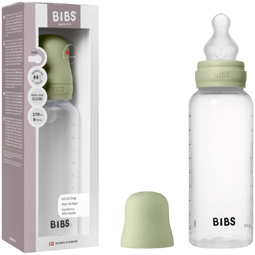 Бутылочка BIBS для кормления Sage, средний поток 270 мл зеленый - ForteMarket Бутылочка BIBS для кормления Sage, средний поток 270 мл зеленый купить,7790