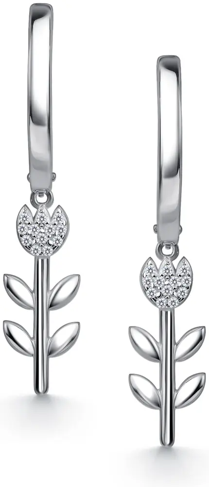 Серьги АЛЬКОР 02-4946_00КЦ-00 вес 5.5 г серебро, фианит купить,37240