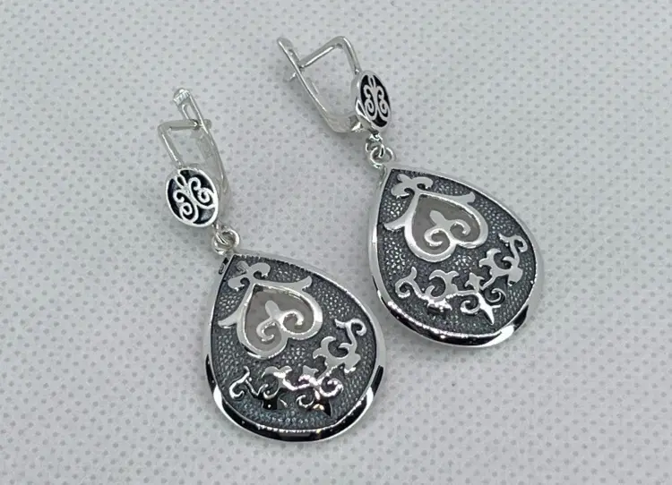 Серьги Кристалл-L С-0516-1 вес 9 г серебро, без вставок купить,26000