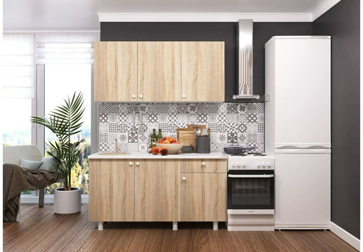 Гарнитур кухонный Горизонт Point 150x200х42.6см светло-коричневый