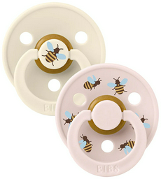 Набор пустышек BIBS Bumblebee - Ivory, 2 шт, мультиколор