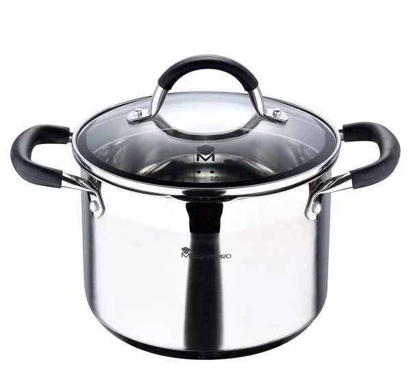 Кастрюля Masterpro Foodies BGMP-1505-BK 20 см 4 л с крышкой купить,24580
