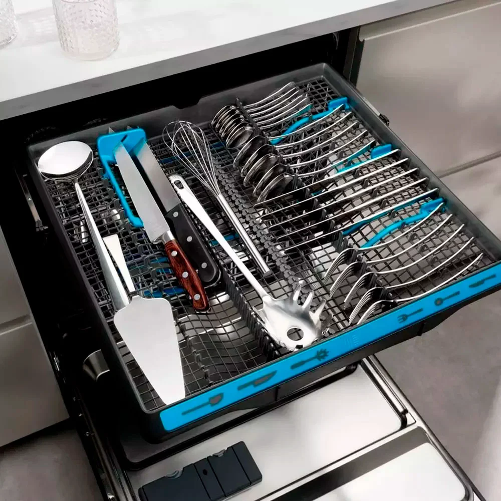 Встраиваемая посудомоечная машина Electrolux EES 48200 L белая + таблетки FinishQuantum 55  купить,NaN