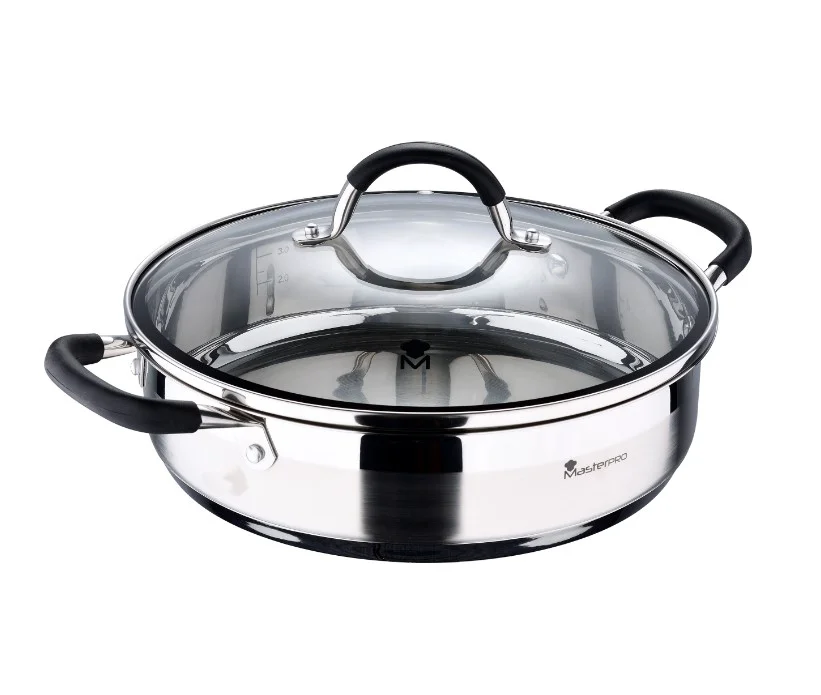 Кастрюля Masterpro Foodies BGMP-1503-BK 28 см 3.8 л с крышкой купить,30990