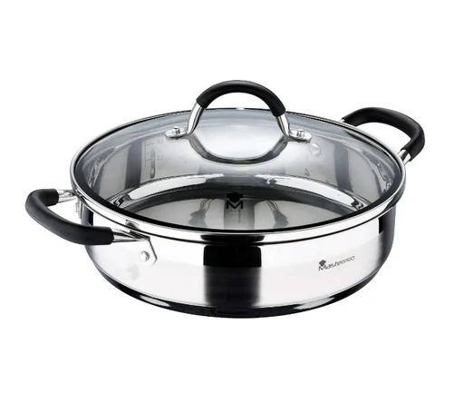 Кастрюля Masterpro Foodies BGMP-1503-BK 28 см 3.8 л с крышкой