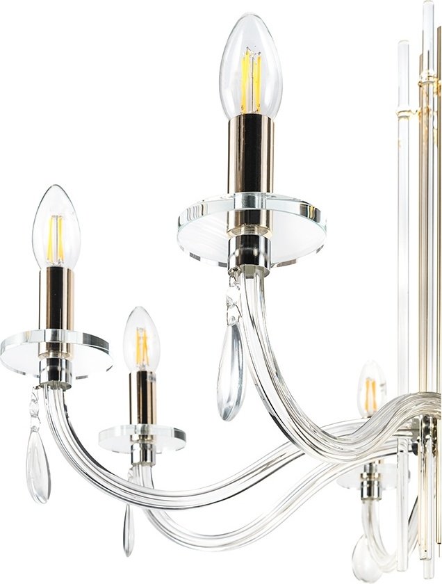 Люстра подвесная Crystal Lux Е14, кол-во ламп: 8 шт купить,NaN
