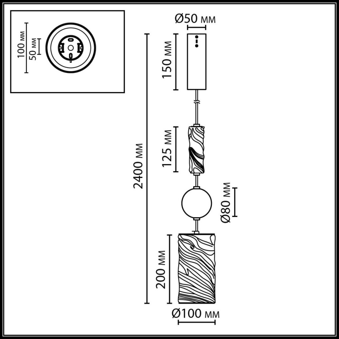 Люстра подвесная Odeon Light LED, кол-во ламп: 1 шт купить,NaN