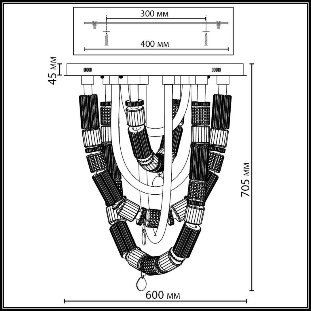 Люстра потолочная Odeon Light LED, кол-во ламп: 1 шт купить,NaN