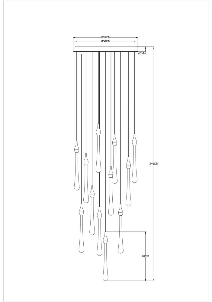 Люстра каскадная Arte Lamp LED, кол-во ламп: 1 шт купить,NaN