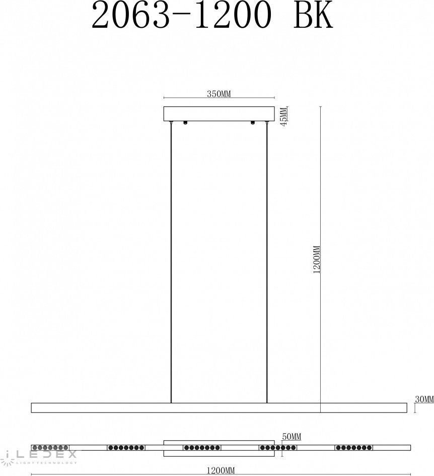 Люстра подвесная iLedex LED, кол-во ламп: 1 шт купить,NaN