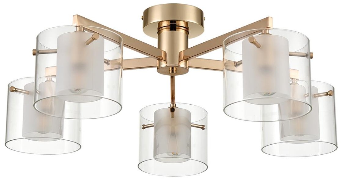 Светильник потолочный Lumion E14 40 Вт золотистый, прозрачный купить,NaN
