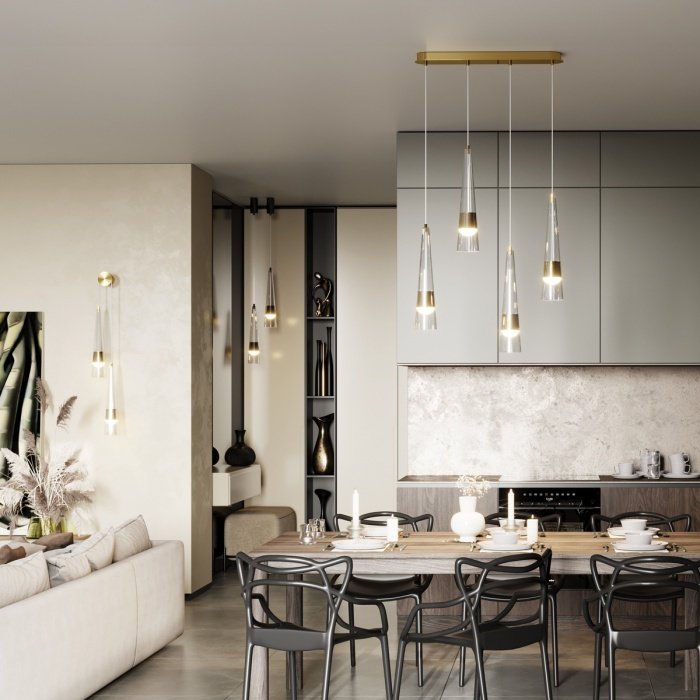 Люстра подвесная Odeon Light LED, кол-во ламп: 4 шт купить,NaN