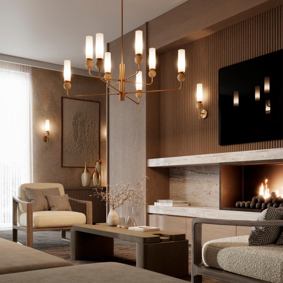 Люстра подвесная Odeon Light E14, кол-во ламп: 8 шт купить,NaN
