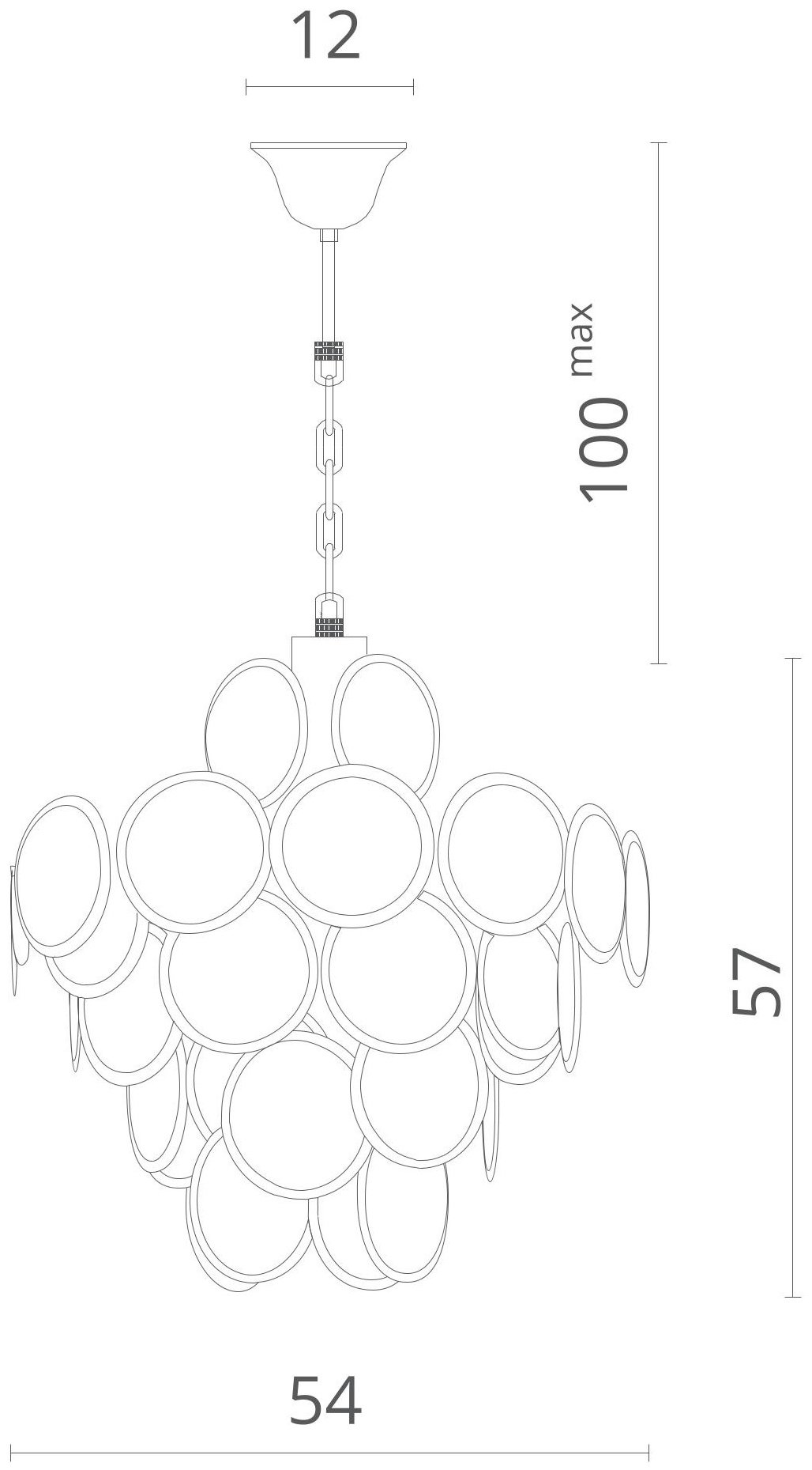 Люстра Divinare CHLOE 7566/02 SP-8 E14, кол-во ламп: 8 шт купить,NaN