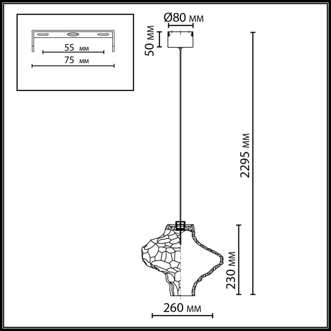 Люстра подвесная Odeon Light LED, кол-во ламп: 1 шт купить,NaN