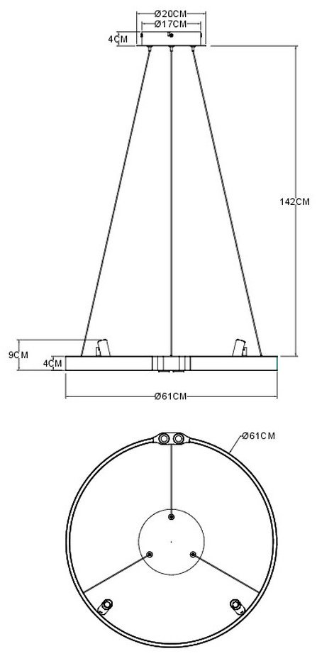 Люстра подвесная Arte Lamp LED, кол-во ламп: 1 шт купить,NaN