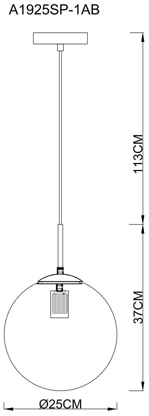 Люстра подвесная Arte Lamp E27, кол-во ламп: 1 шт купить,NaN