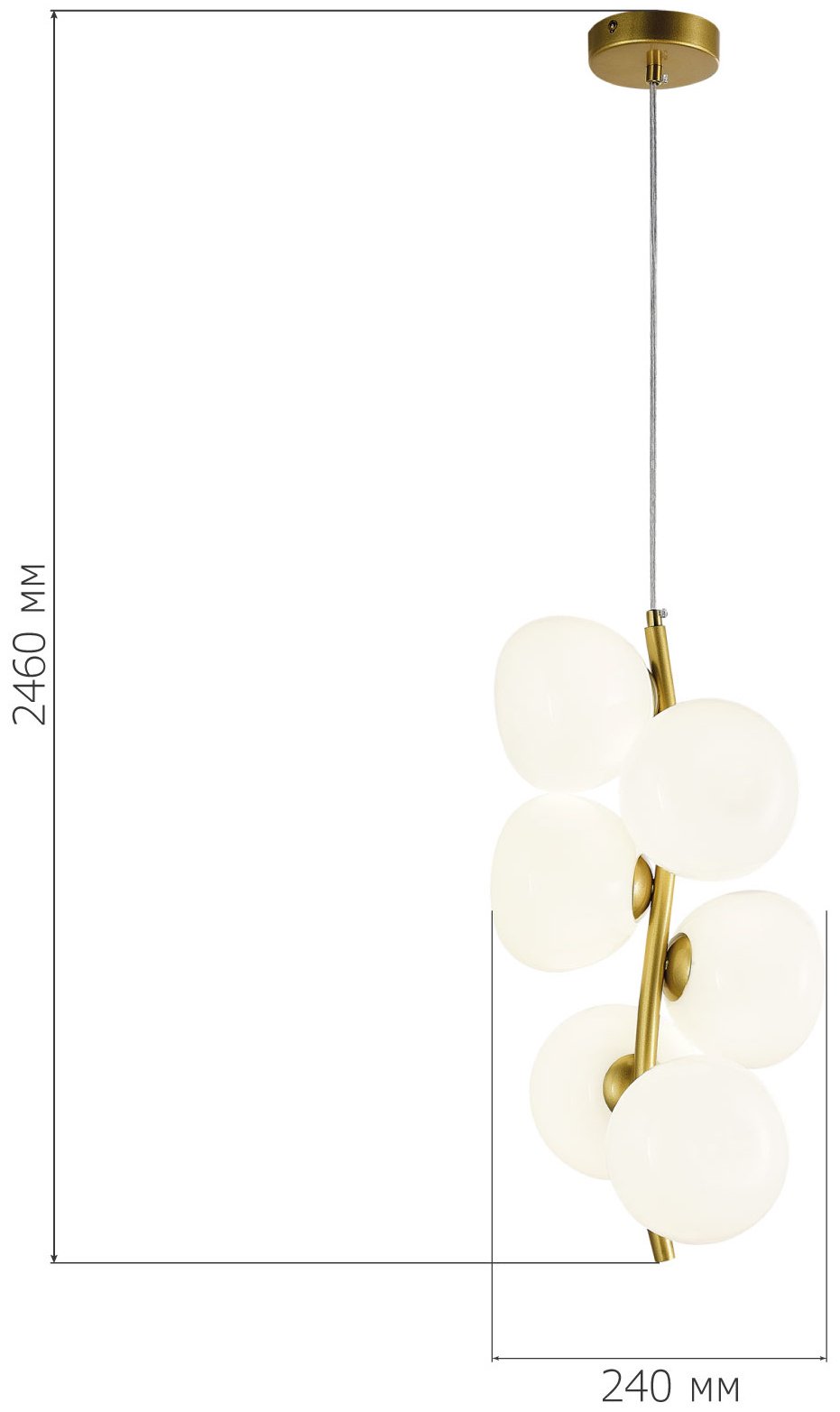 Люстра подвесная SVET KZ LED, кол-во ламп: 6 шт купить,NaN
