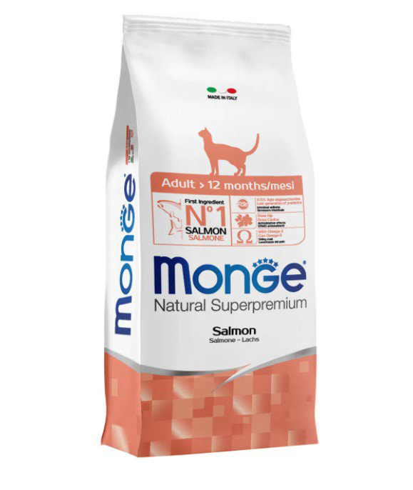 Сухой корм Monge Cat Adult Salmon с лососем 10кг купить,NaN