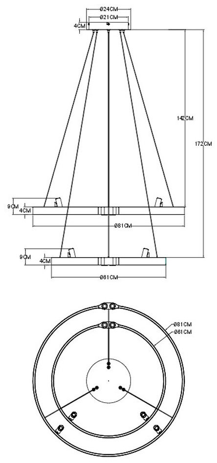 Люстра подвесная Arte Lamp LED, кол-во ламп: 1 шт купить,NaN