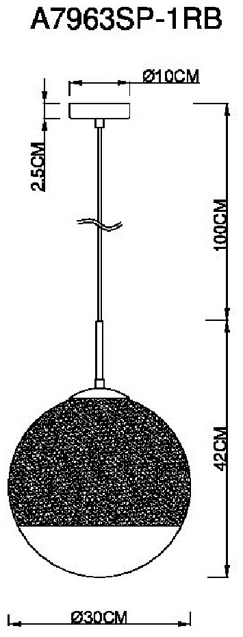 Люстра подвесная Arte Lamp E27, кол-во ламп: 1 шт купить,NaN