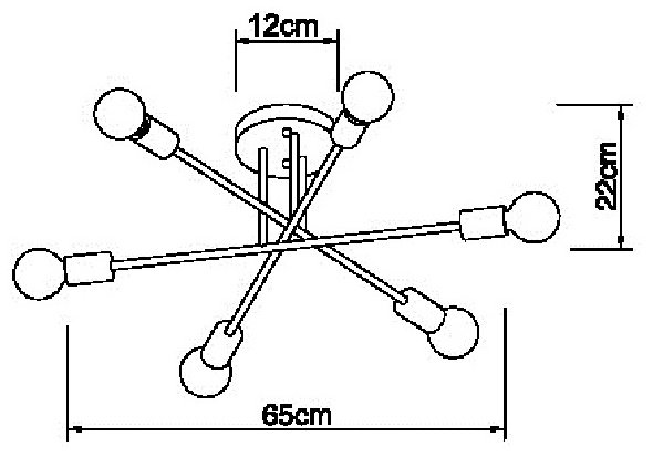 Люстра потолочная Arte Lamp E27, кол-во ламп: 6 шт купить,NaN