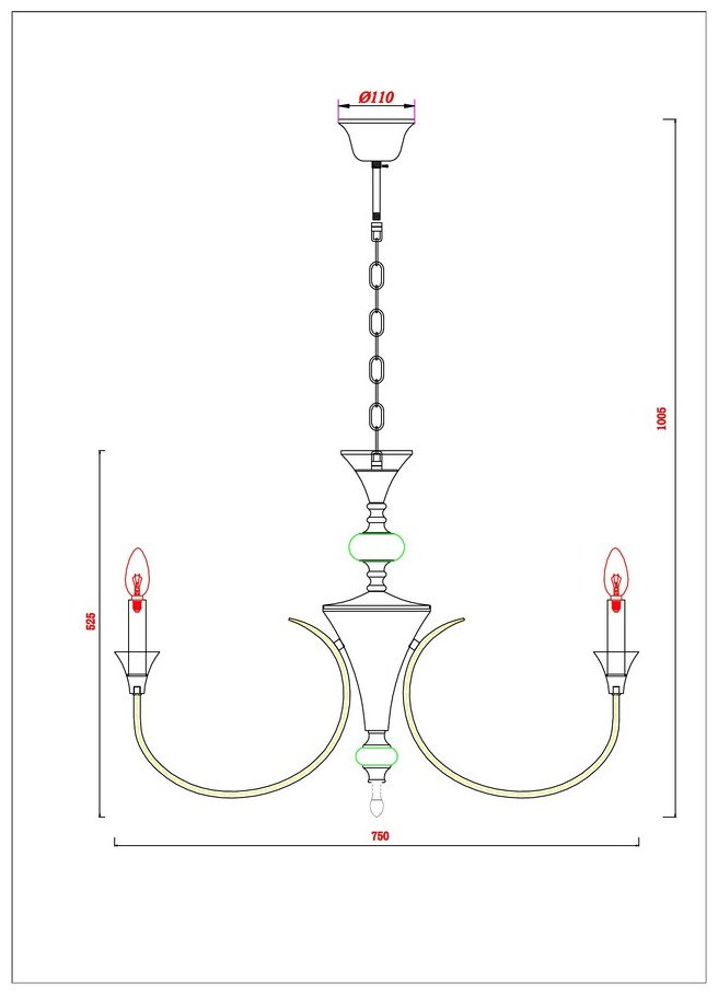 Люстра подвесная Arte Lamp E14, кол-во ламп: 8 шт купить,NaN