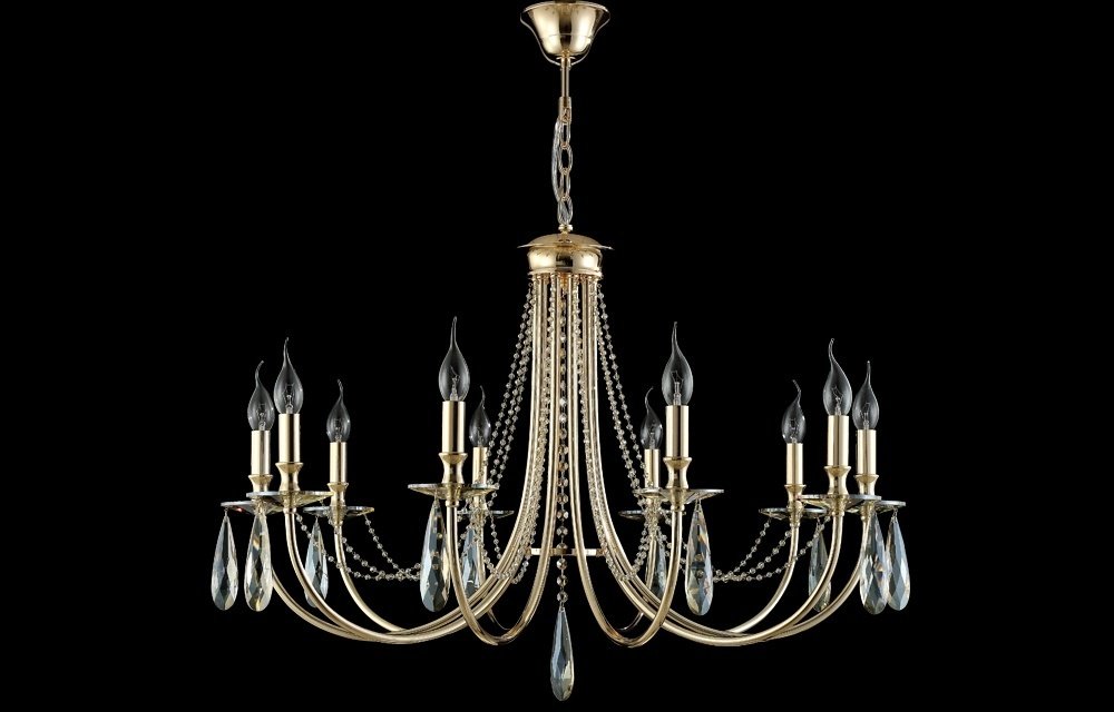 Люстра подвесная Crystal Lux E14, кол-во ламп: 10 шт купить,NaN