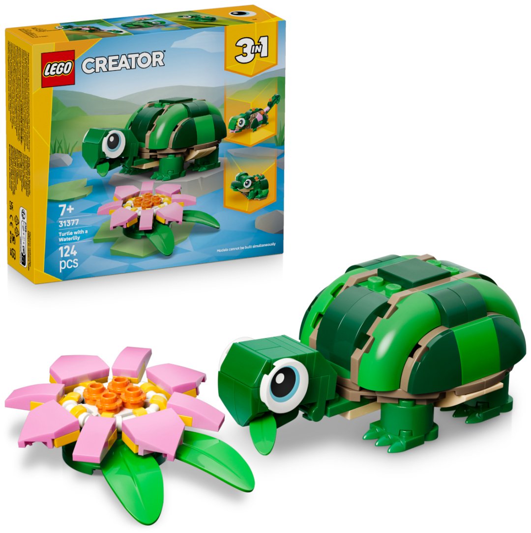 Конструктор LEGO Черепаха с цветком кувшинки 31377, деталей 124 шт купить,NaN