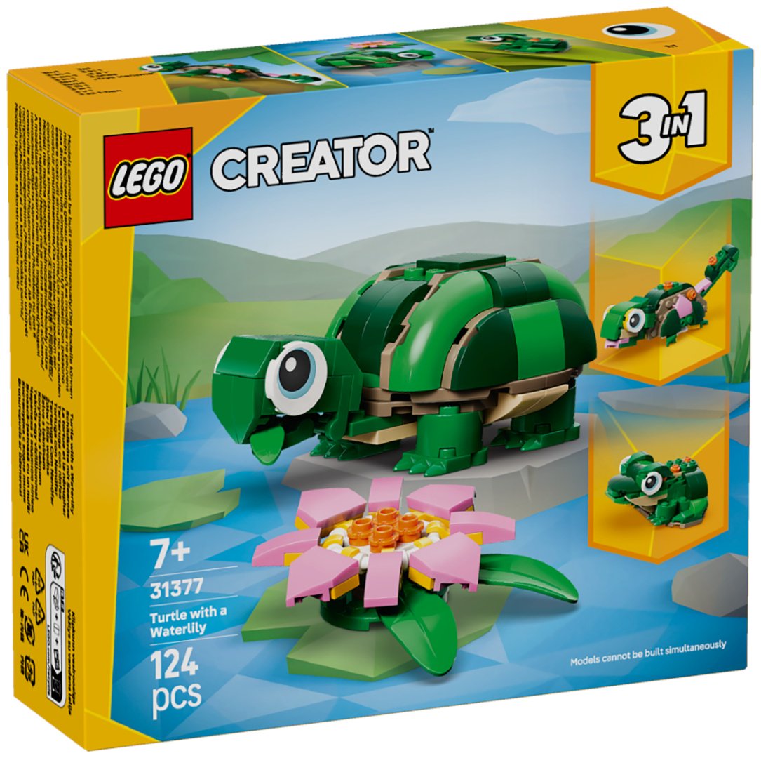 Конструктор LEGO Черепаха с цветком кувшинки 31377, деталей 124 шт купить,NaN