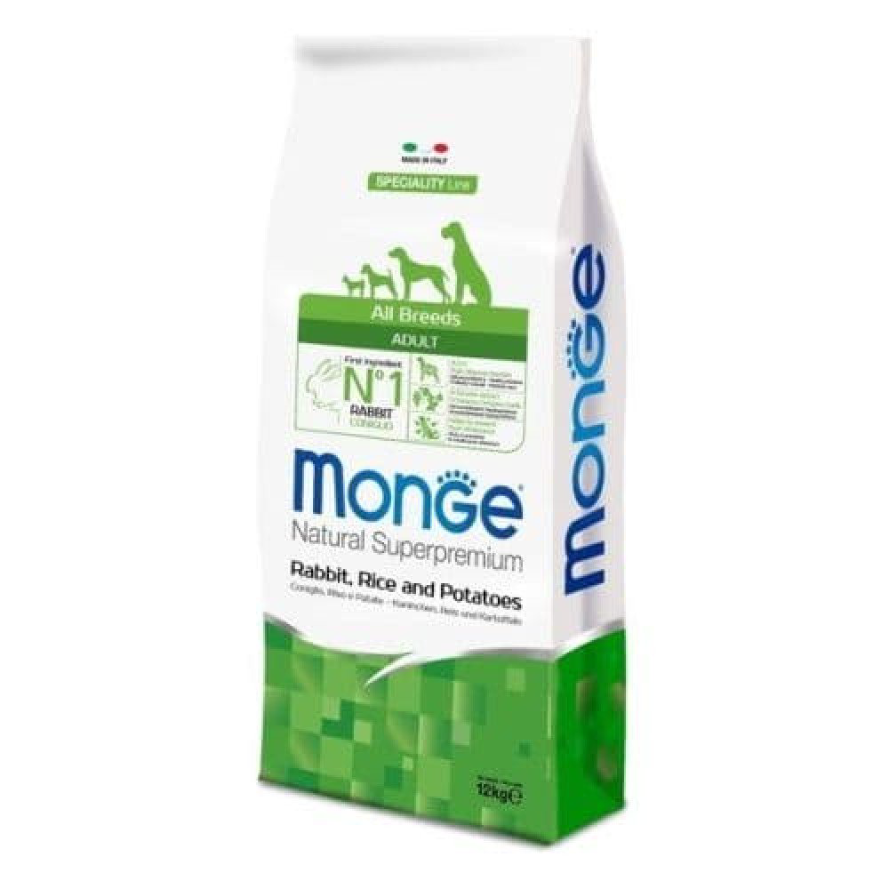 Сухой корм Monge Dog All Breeds Adult с кроликом, рисом и картофелем 12кг - ForteMarket Сухой корм Monge Dog All Breeds Adult с кроликом, рисом и картофелем 12кг купить,56000