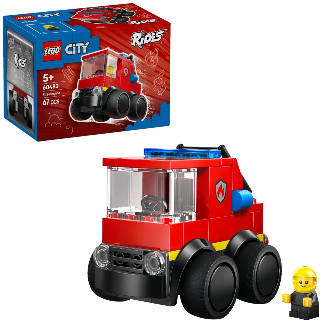 Конструктор LEGO Аттракционы – Пожарная машина 60482, деталей 67 шт