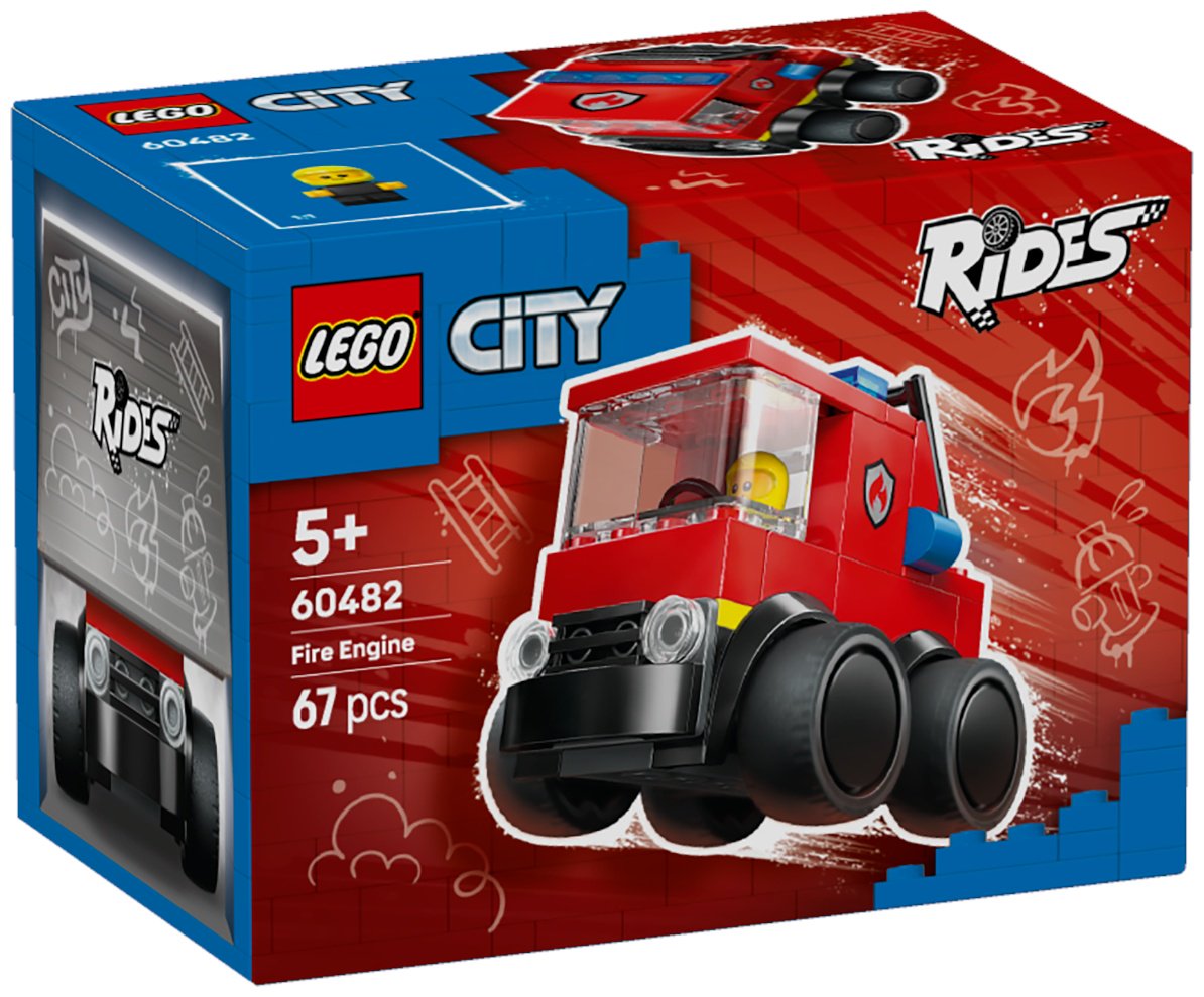 Конструктор LEGO Аттракционы – Пожарная машина 60482, деталей 67 шт