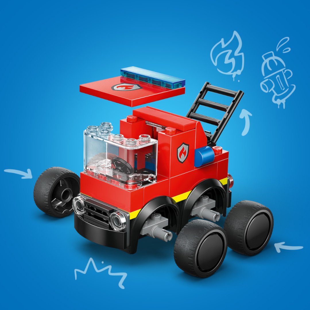 Конструктор LEGO Аттракционы – Пожарная машина 60482, деталей 67 шт купить,7513