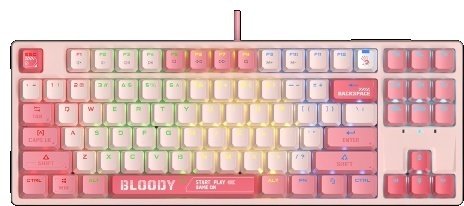 Клавиатура Bloody S87 розовый купить,31988