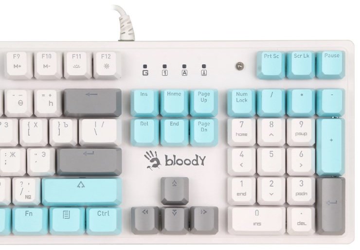 Клавиатура A4Tech Bloody S520N Icy White белый - ForteMarket Клавиатура A4Tech Bloody S520N Icy White белый купить,21526