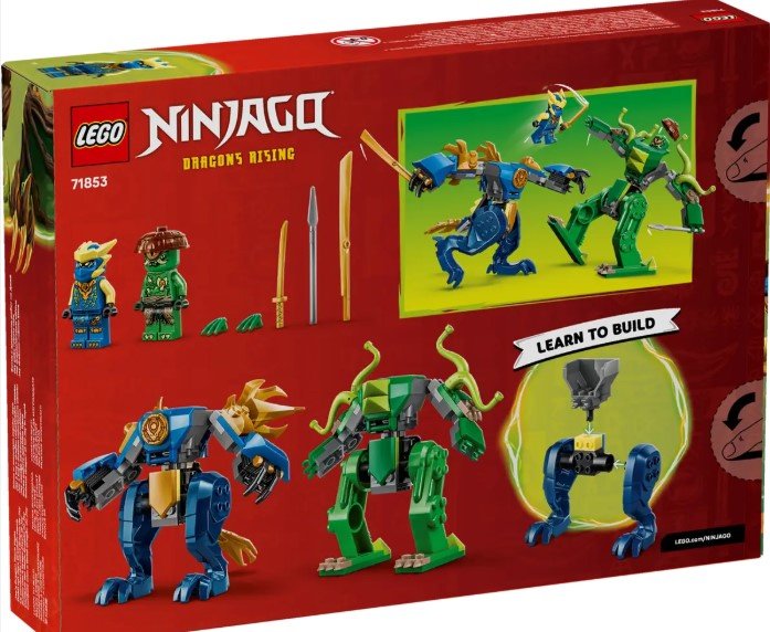 Конструктор LEGO NINJAGO Бой драконьего меха Джея 71853, деталей 107 шт