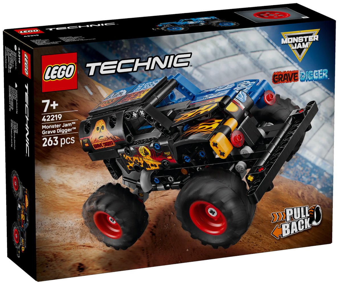 Конструктор LEGO Monster Jam Могильщик «Лед и пламя» 42219, деталей 263 шт