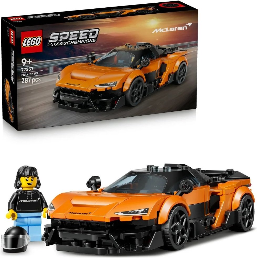 Конструктор LEGO Speed Champions McLaren W1 77257, деталей 287 шт