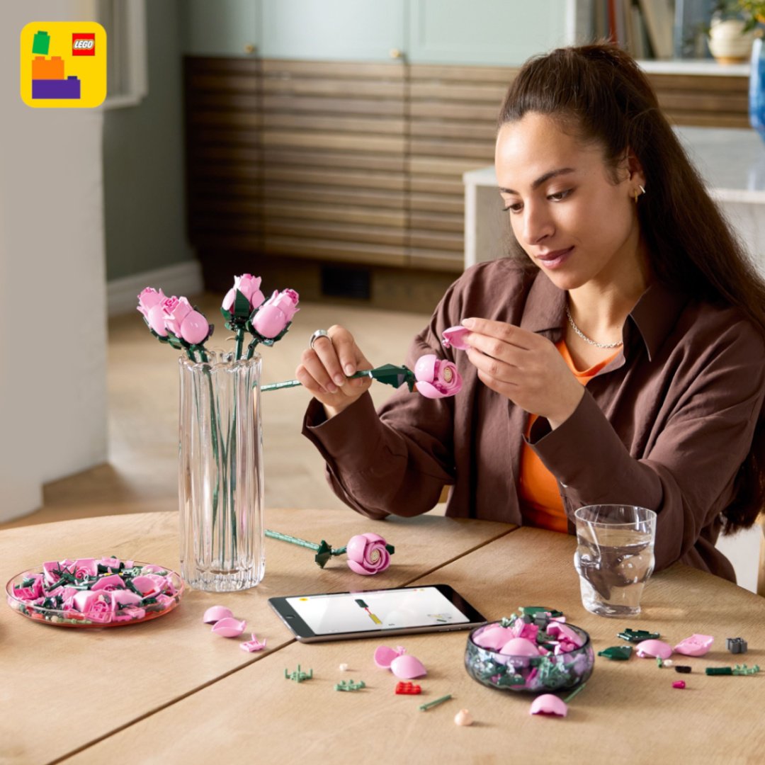 Конструктор LEGO Букет розовых роз 10374, деталей 789 шт купить,NaN
