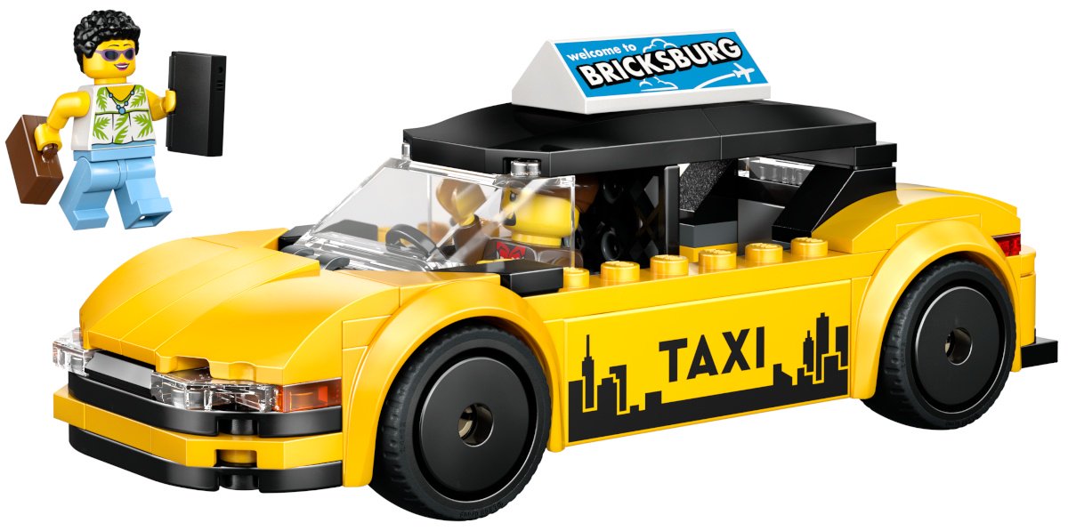 Конструктор LEGO Желтое такси 60487, деталей 122 шт