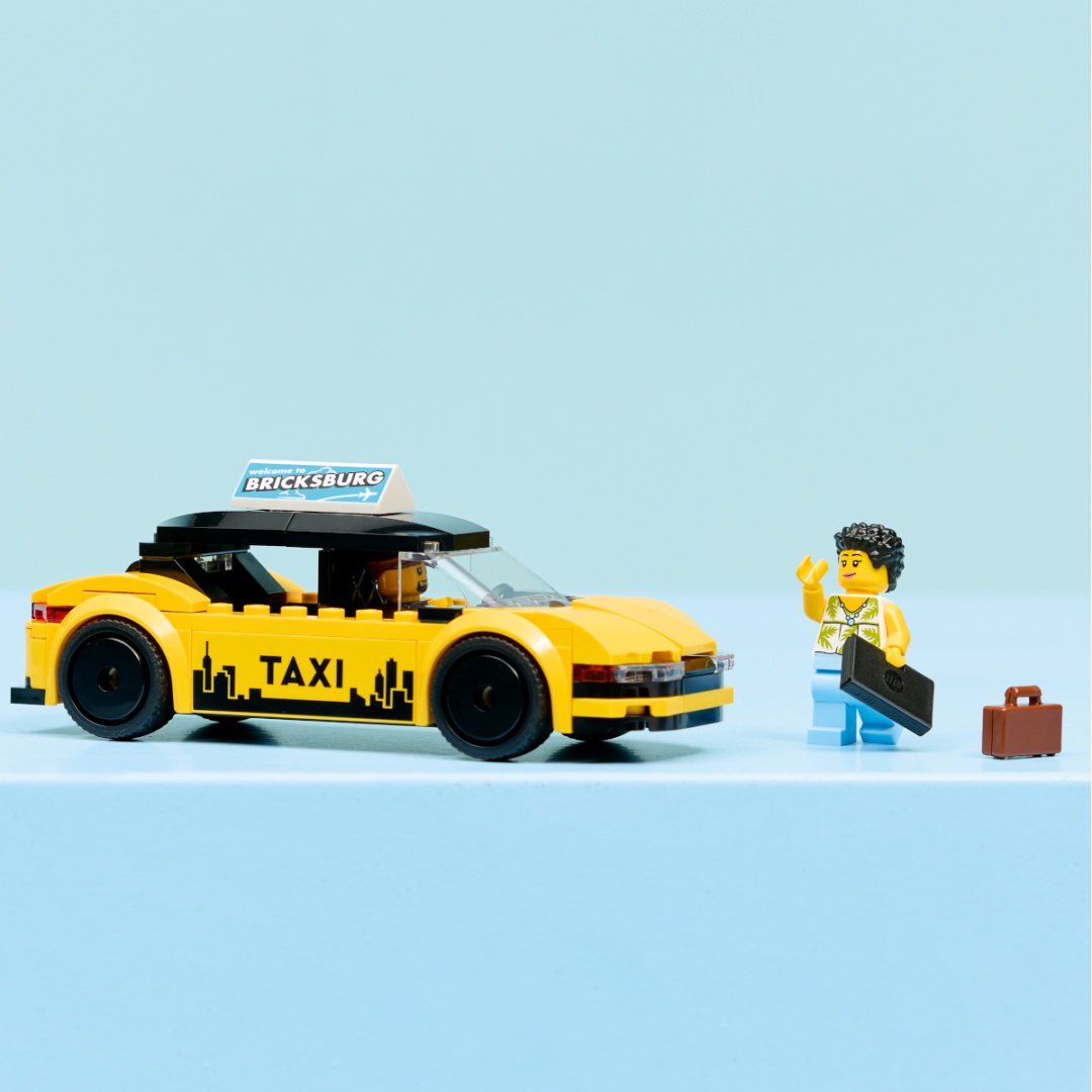 Конструктор LEGO Желтое такси 60487, деталей 122 шт