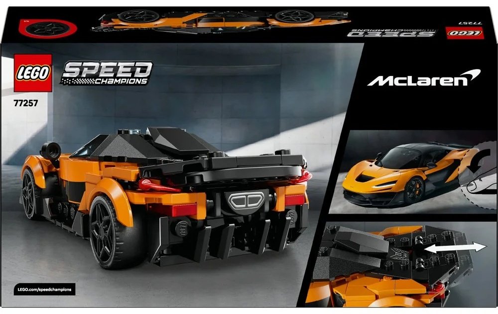 Конструктор LEGO Speed Champions McLaren W1 77257, деталей 287 шт