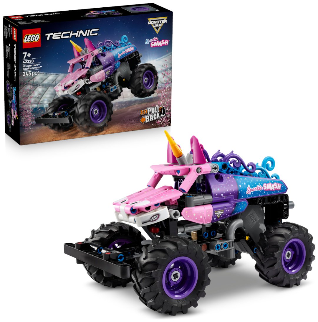 Конструктор LEGO Инерционный Monster Jam Sparkle Smash 42220, деталей 243 шт