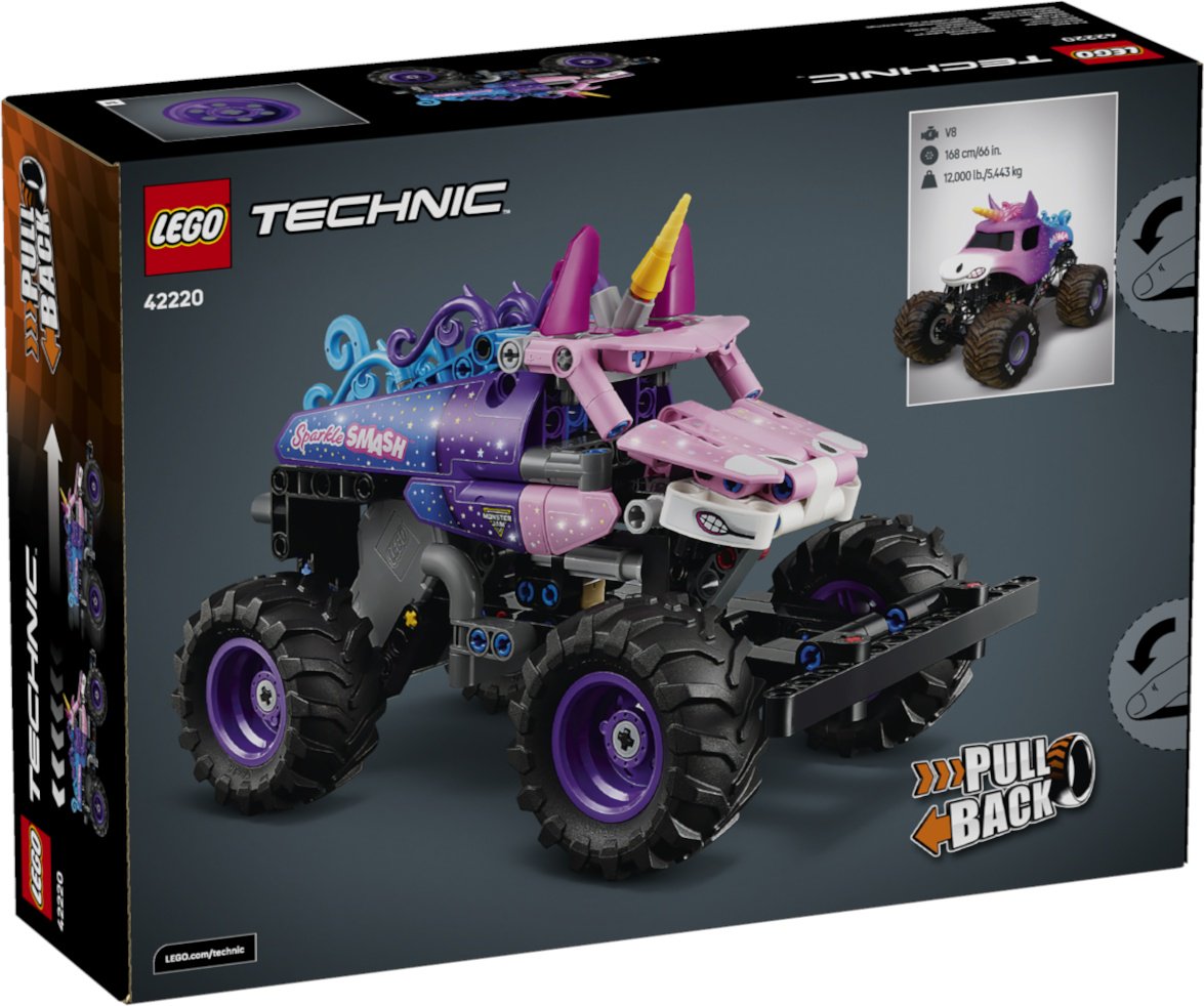 Конструктор LEGO Инерционный Monster Jam Sparkle Smash 42220, деталей 243 шт