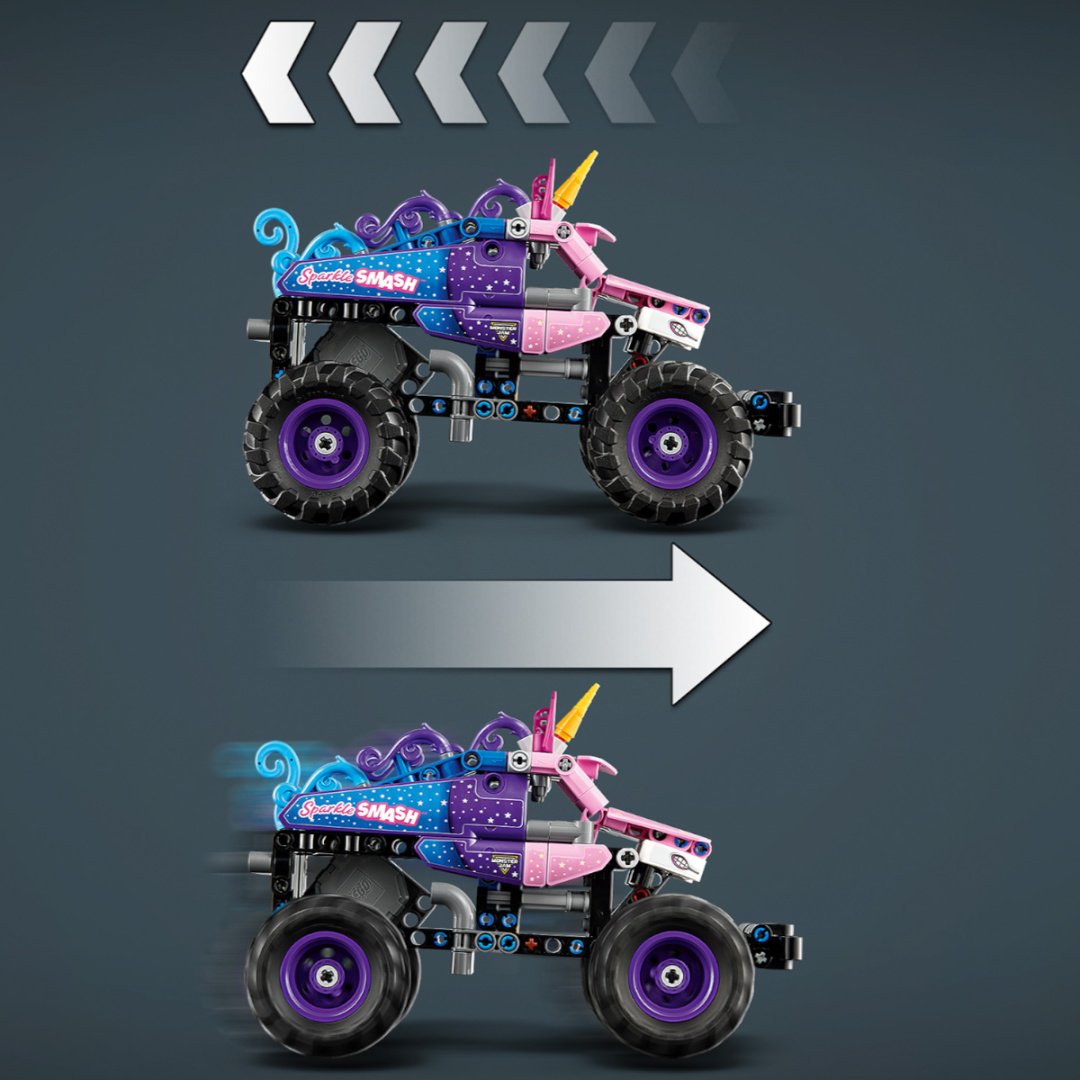 Конструктор LEGO Инерционный Monster Jam Sparkle Smash 42220, деталей 243 шт