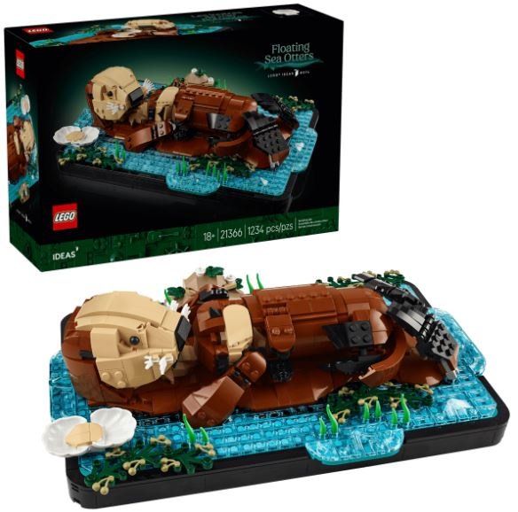Конструктор LEGO Плавающие морские выдры 21366, деталей 1234 шт